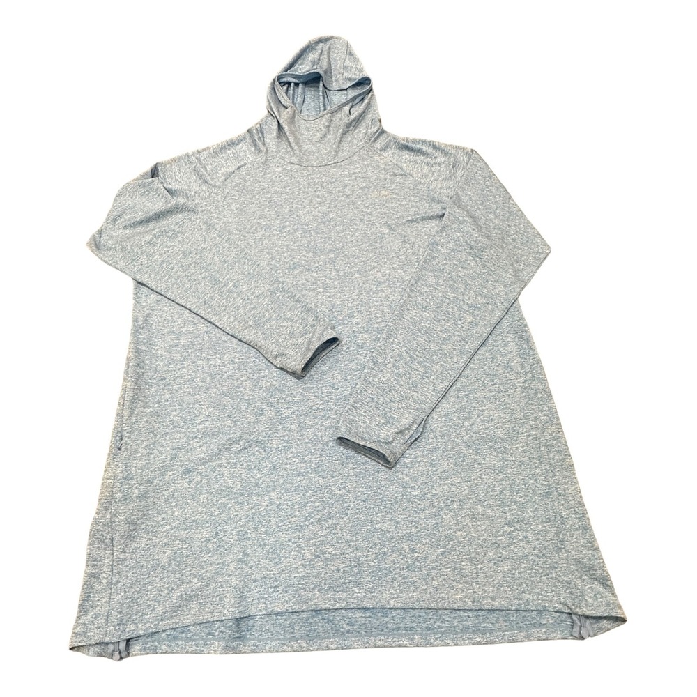 Veil Halo Hoodie Women 3XL Blue Heathered Long Sleeve Side Zip Performance Top